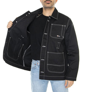 Leo x Dickies Jacket Black - Giacca Estiva Uomo Nera DK0A4XXOBLK1  DICKIES 
