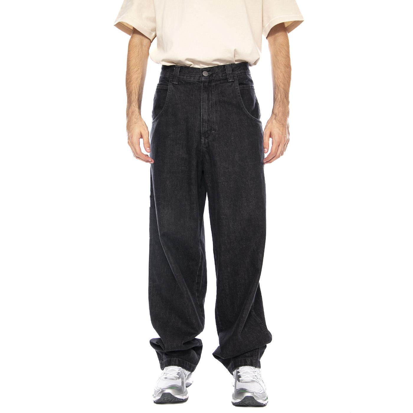 Baggy T. Denim Nero Lav. Solo ST.W - Pantaloni Uomo Neri R.BIANCO-L-BLAK-LF5042 . BLUESKIN 
