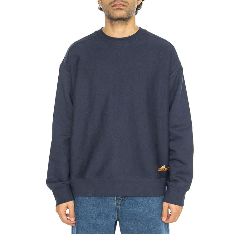Label Script Sweat Blue - Felpa Girocollo Uomo Blu I034429.01XX  CARHARTT WIP 