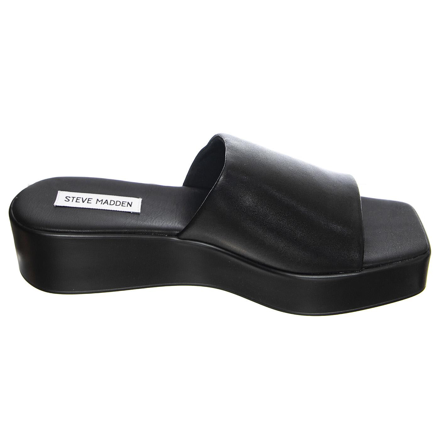 Blurr Black Leat - Sandali Donna Neri SMSBLURR-BLKL  STEVE MADDEN 