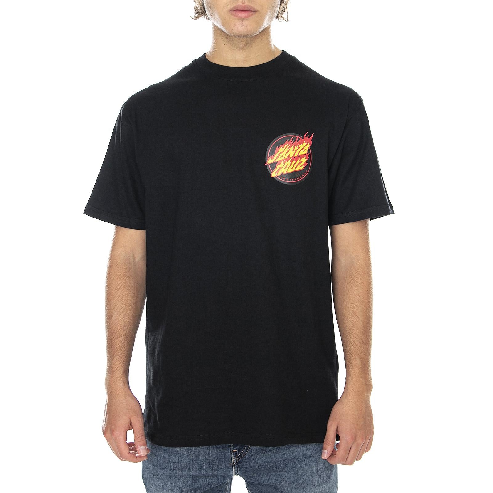  Flaming Japanese Dot Black  SANTA CRUZ 