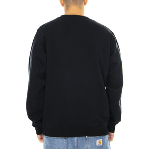 New Jersey Crew-Neck Sweatshirt - Black - Felpa Girocollo Uomo Nera 02 200240-BK . DICKIES 