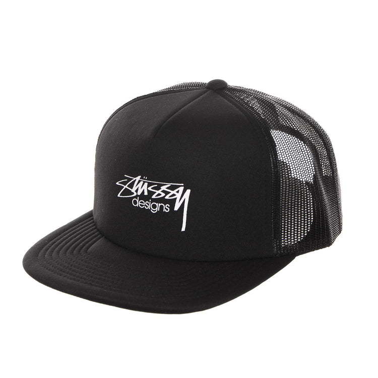 SMOOTH STOCK TRUCKER CAP BLACK 131694-BLACK  STUSSY 