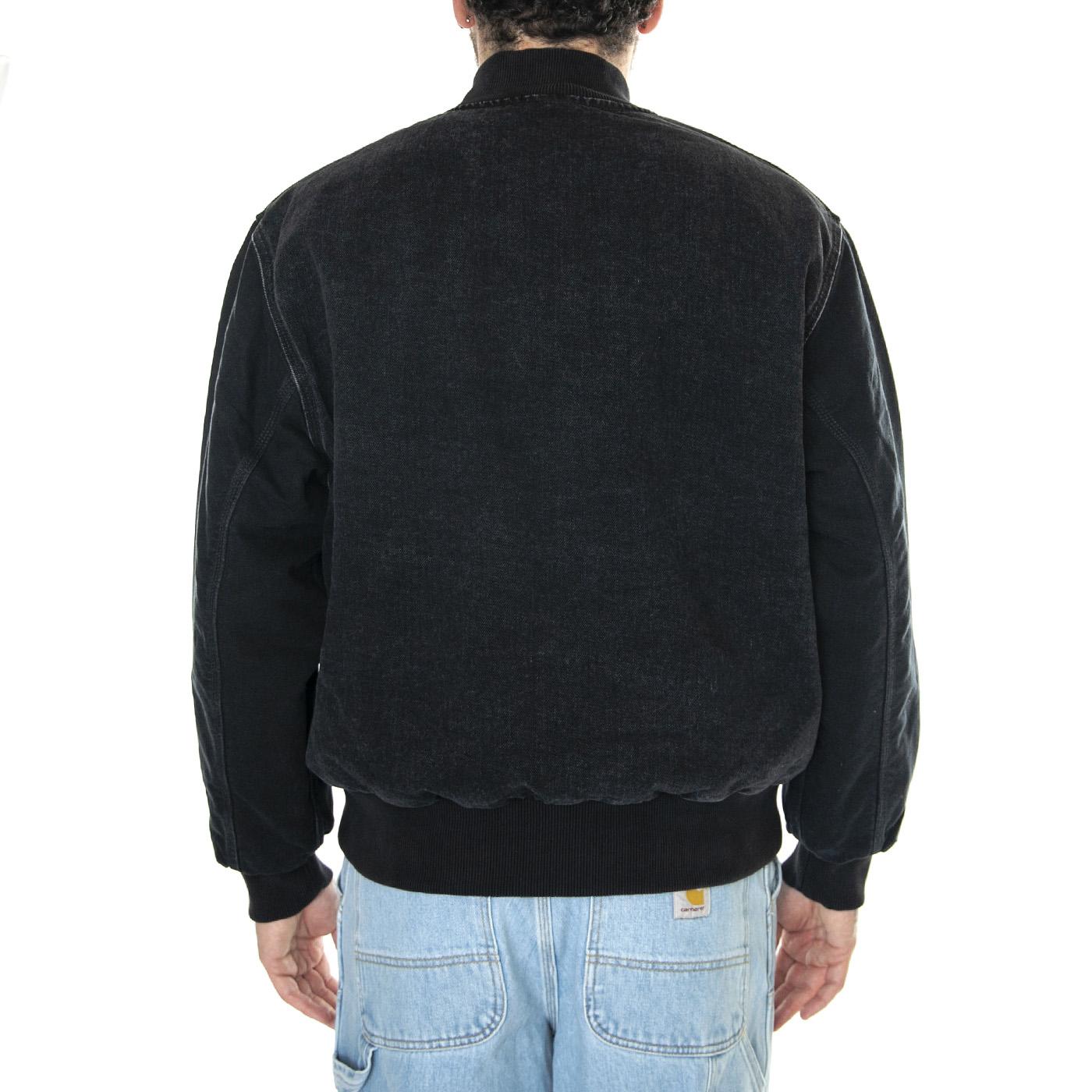 Paxon Bomber Black / Black /stone washed - Giacca Uomo Nera I033273.00E06  CARHARTT WIP 