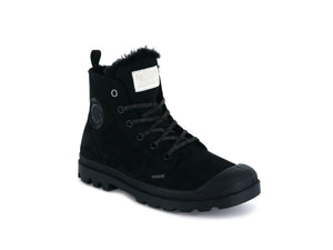 Pampa Hi Zip Wl Black / Black - Scarpe Stringate Profilo Alto Donna Nere PAS95982-010-M  PALLADIUM 