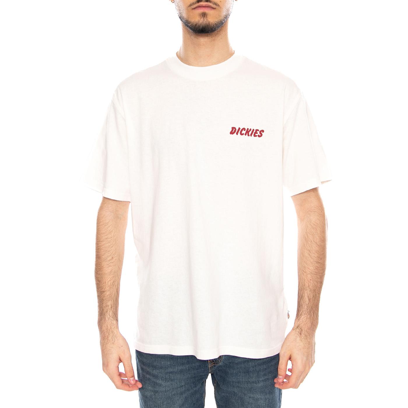 Dry Ridge SS Tee White - Maglietta Girocollo Uomo Bianca DK0A8853 C481 DICKIES 