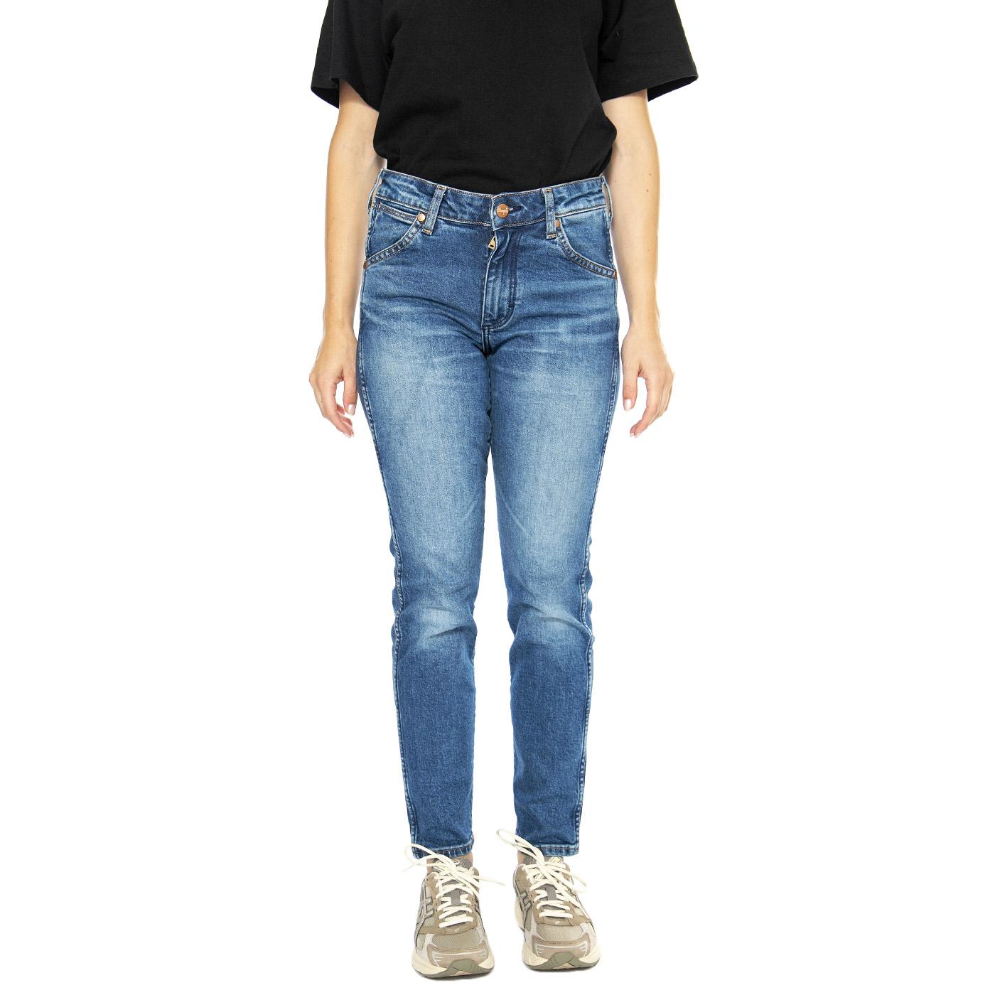 Piper Indigo Dusk - Pantaloni Denim Jeans Donna Blu 112356405-BLUE  WRANGLER 