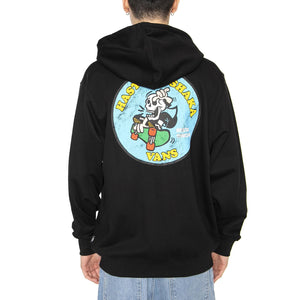 Skulla La Shaka Loose Fz Ft Po Black - Felpa con Cappuccio Uomo Nera VN000NWMBLK1  VANS 