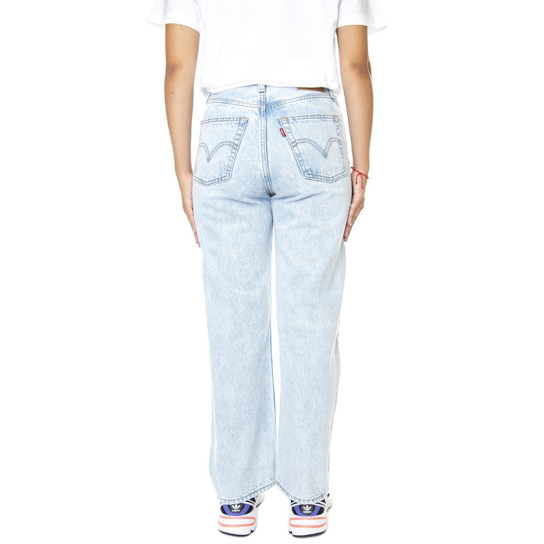 Ribcage Straight Ankle Ojai Shore Med Indigo / Worn In - Pantaloni Denim Jeans Donna Blu 72693-0111  LEVIS 