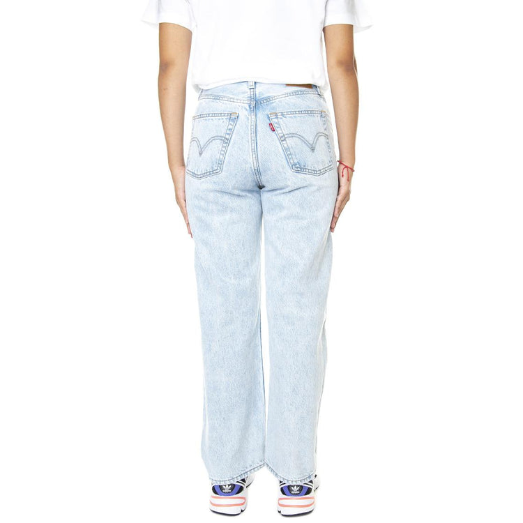 Ribcage Straight Ankle Ojai Shore Med Indigo / Worn In - Pantaloni Denim Jeans Donna Blu 72693-0111  LEVIS 