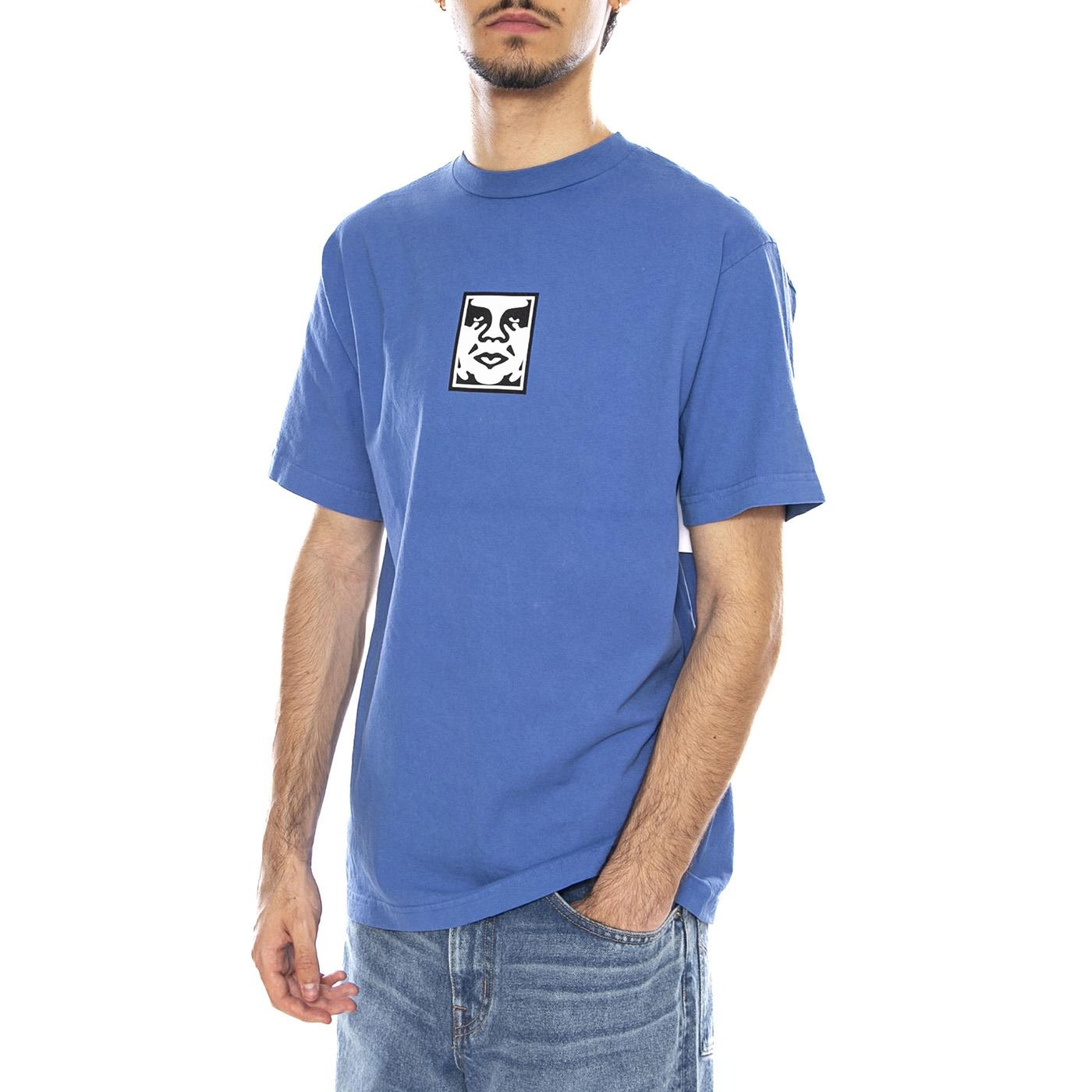 OBEY  Icon Face Tee Pigment Electric Indigo - Maglietta Girocollo Uomo Blu 167924152 EID OBEY 