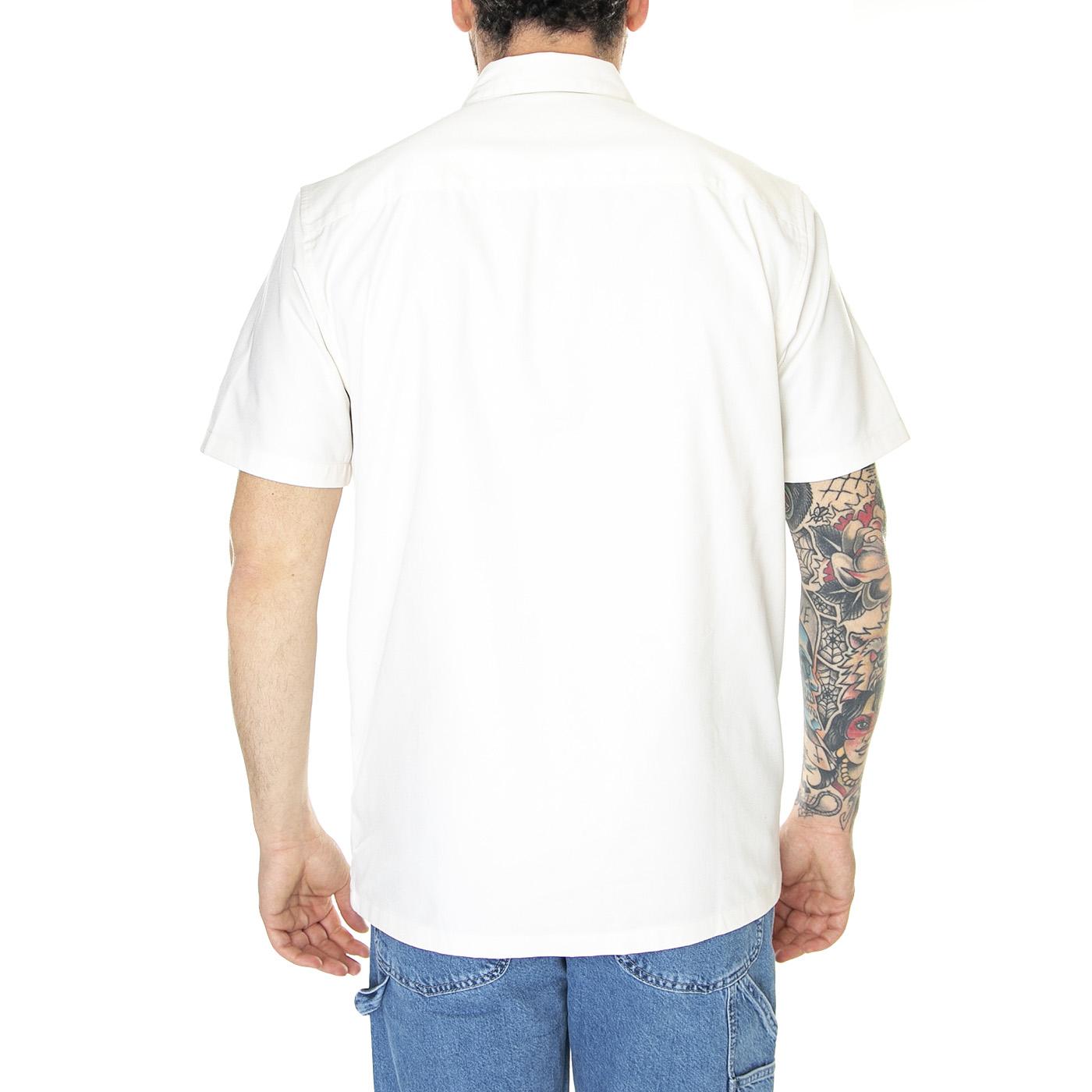 S/S Master Shirt Wax - Camicia Maniche Corte Uomo Bianca I027580-D6XX  CARHARTT WIP 
