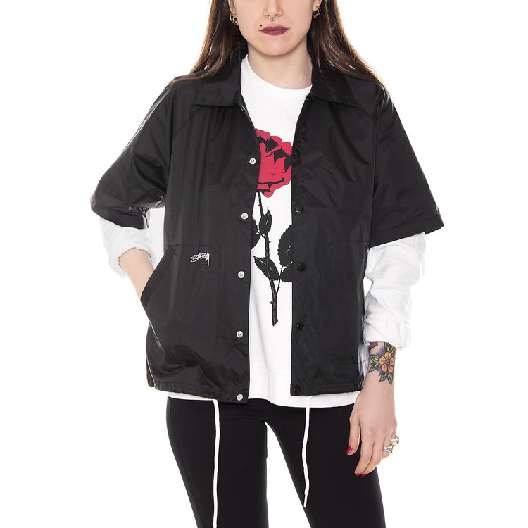 NORDHOFF COACH JACKET BLACK 215049-BLACK  STUSSY 