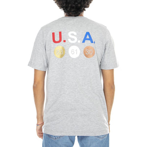 La Medal T-shirt - Melange Grey - Maglietta Girocollo Uomo Grigia 303SIV0-703D  KAPPA 