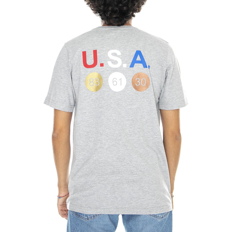 La Medal T-shirt - Melange Grey - Maglietta Girocollo Uomo Grigia 303SIV0-703D  KAPPA 