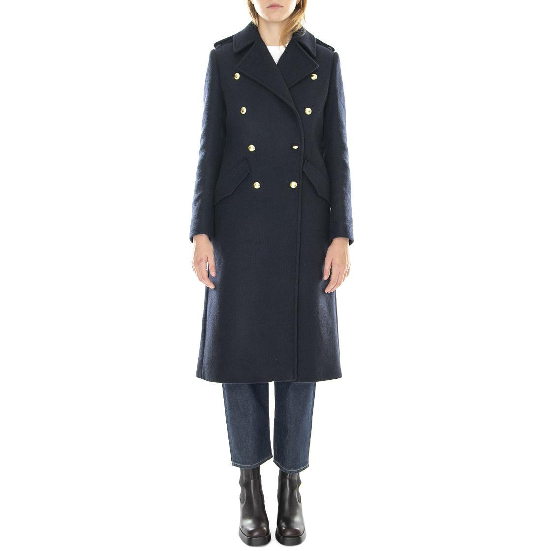 Inverraray Wool Navy - Cappotto Doppiopetto Donna Blu 222MLWO0217-NY91  BARBOUR 