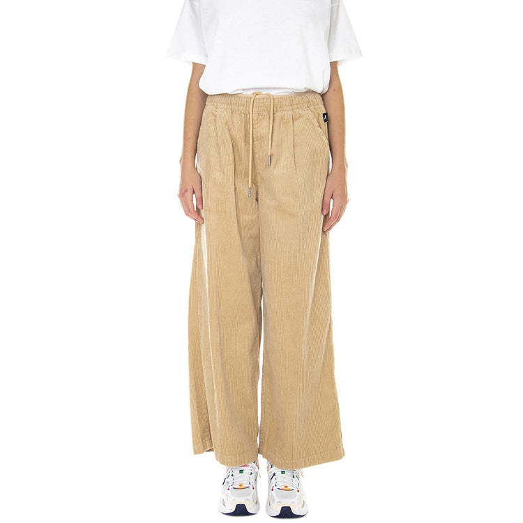Uptown Oversized Corduroy Pants Beige - Pantaloni Casual in Velluto Donna Beigre 535810-67  PUMA 