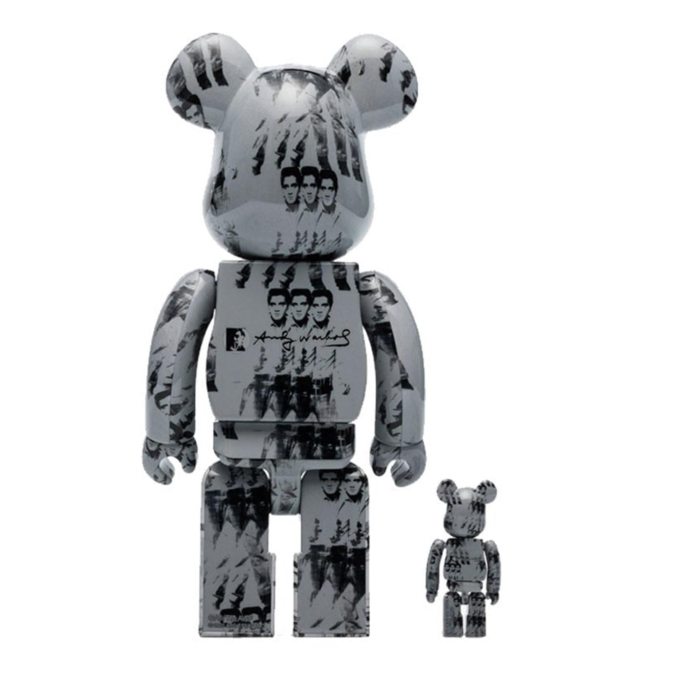 BE@RBRICK Andy Warhol's ELVIS PRESLEY 100% & 400% - Medicom Toy Multicolore MDTAWE  MEDICOM TOY 