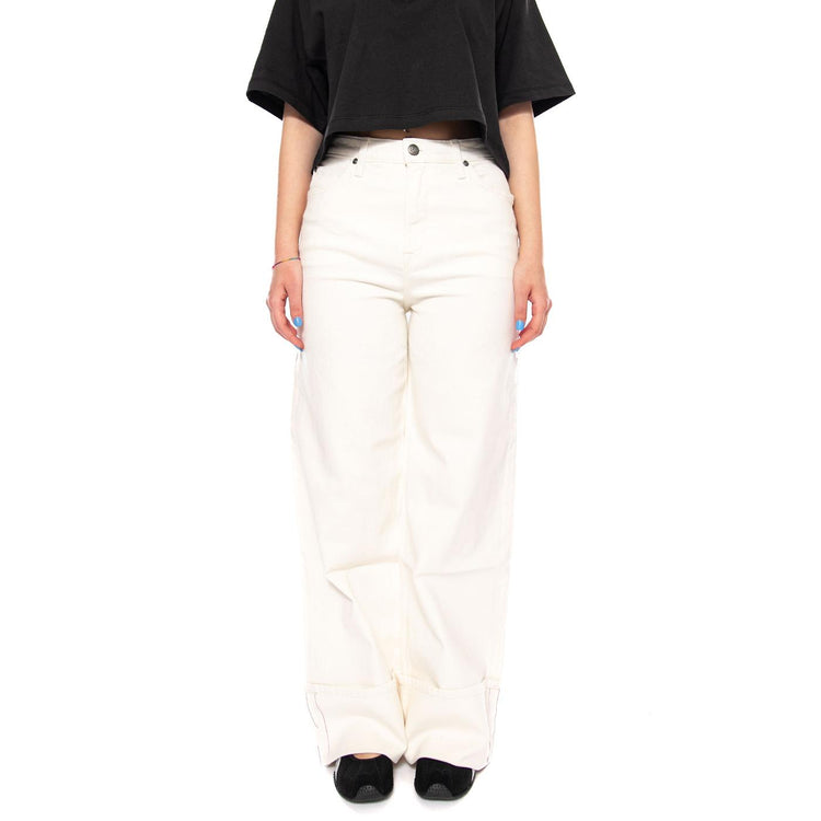 STELLA FRESH FLOCK WHITE - Pantaloni Denim Jeans Donna Bianchi 112376790 WHT LEE 