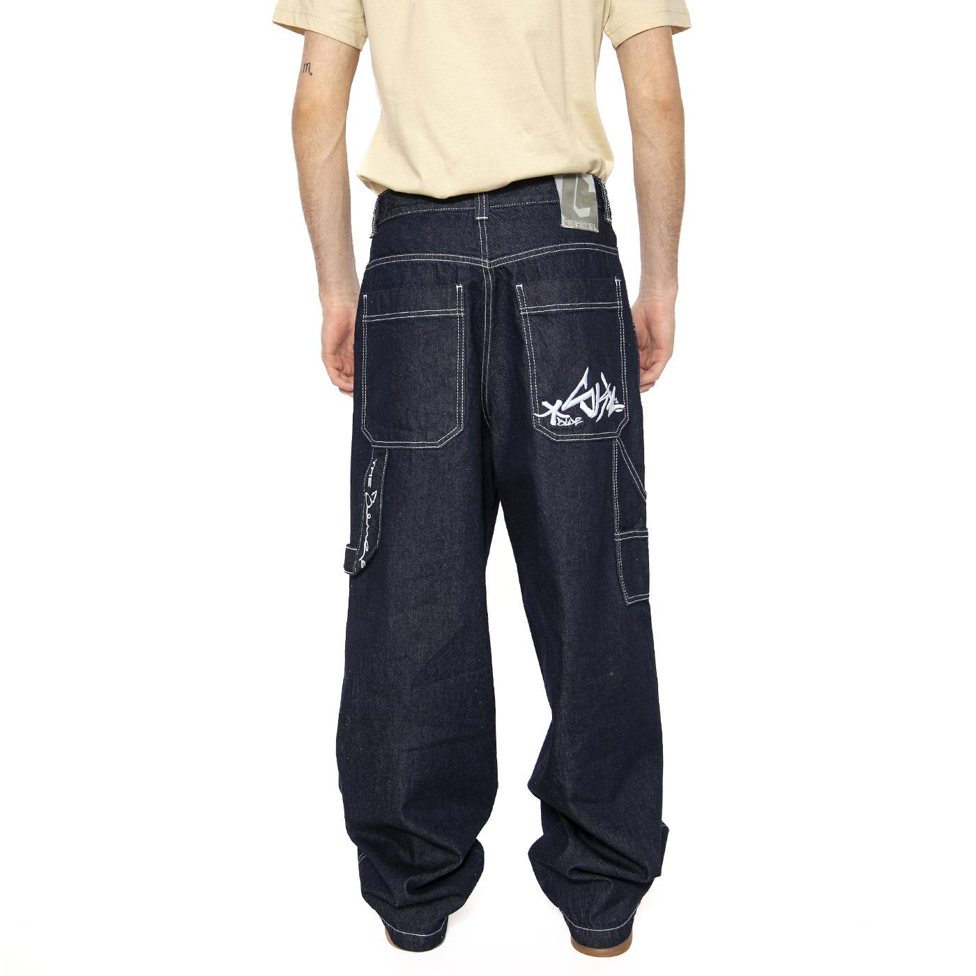 Blueskin Jeans R. Bianco / L Denim Blue - Pantaloni Denim Jeans Uomo Blu DNMB  BLUESKIN 