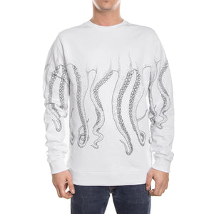 BLACK OCTOPUS OUTLINE CREWNECK  WHITE Esterno 76254_4  OCTOPUS 