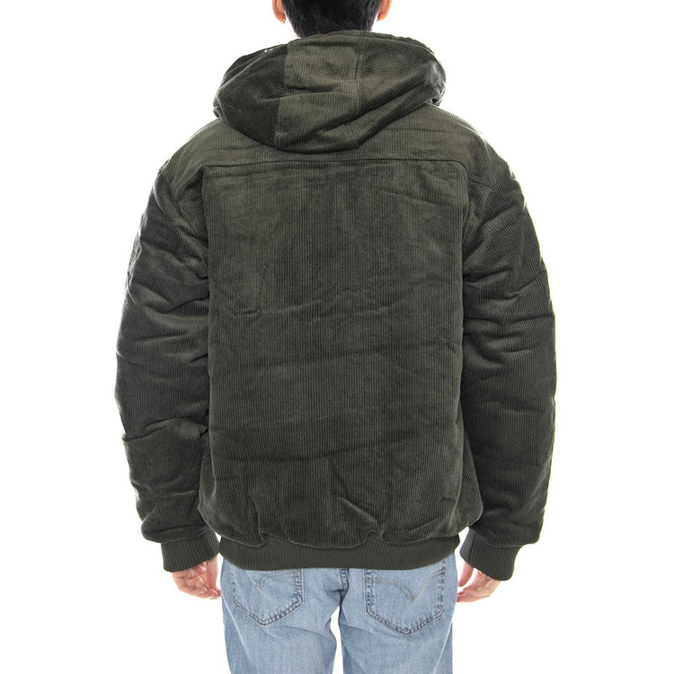 Cord Active Jacket -- Giacca Uomo Beetle Verde con Cappuccio 6040096 19-0312 CAT 