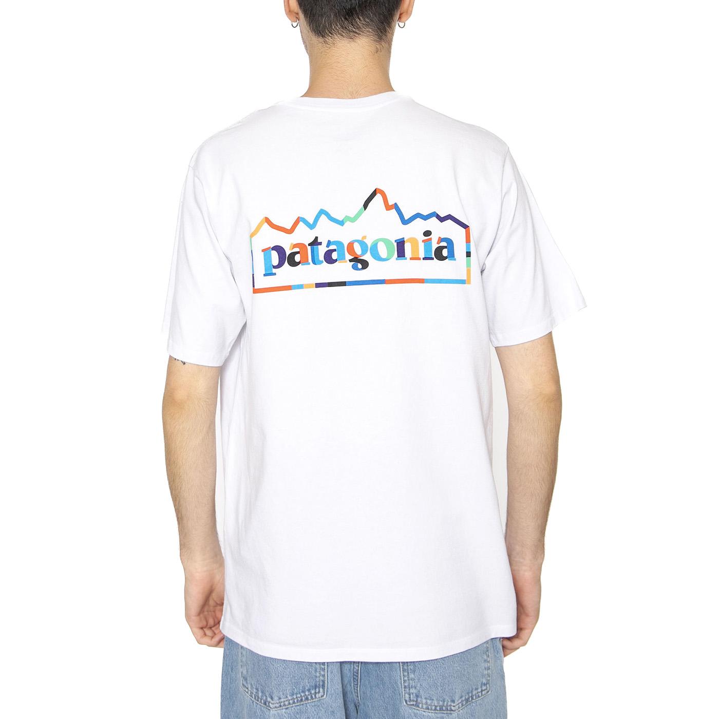 M's Unity Fitz Responsibili-Tee White - Maglietta Girocollo Uomo Bianca 37768-WHI . PATAGONIA 