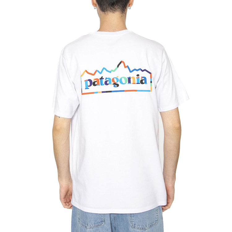 M's Unity Fitz Responsibili-Tee White - Maglietta Girocollo Uomo Bianca 37768-WHI . PATAGONIA 