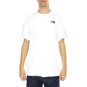 M Vertical SS Tee TNF White - Maglietta Girocollo Uomo Bianca NF0A89FPFN41  THE NORTH FACE 