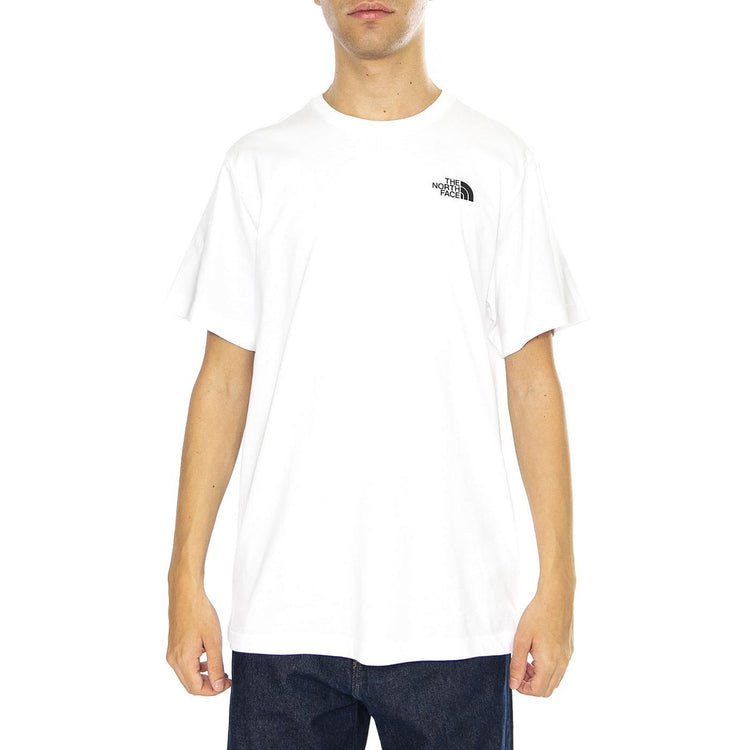 M Vertical SS Tee TNF White - Maglietta Girocollo Uomo Bianca NF0A89FPFN41  THE NORTH FACE 