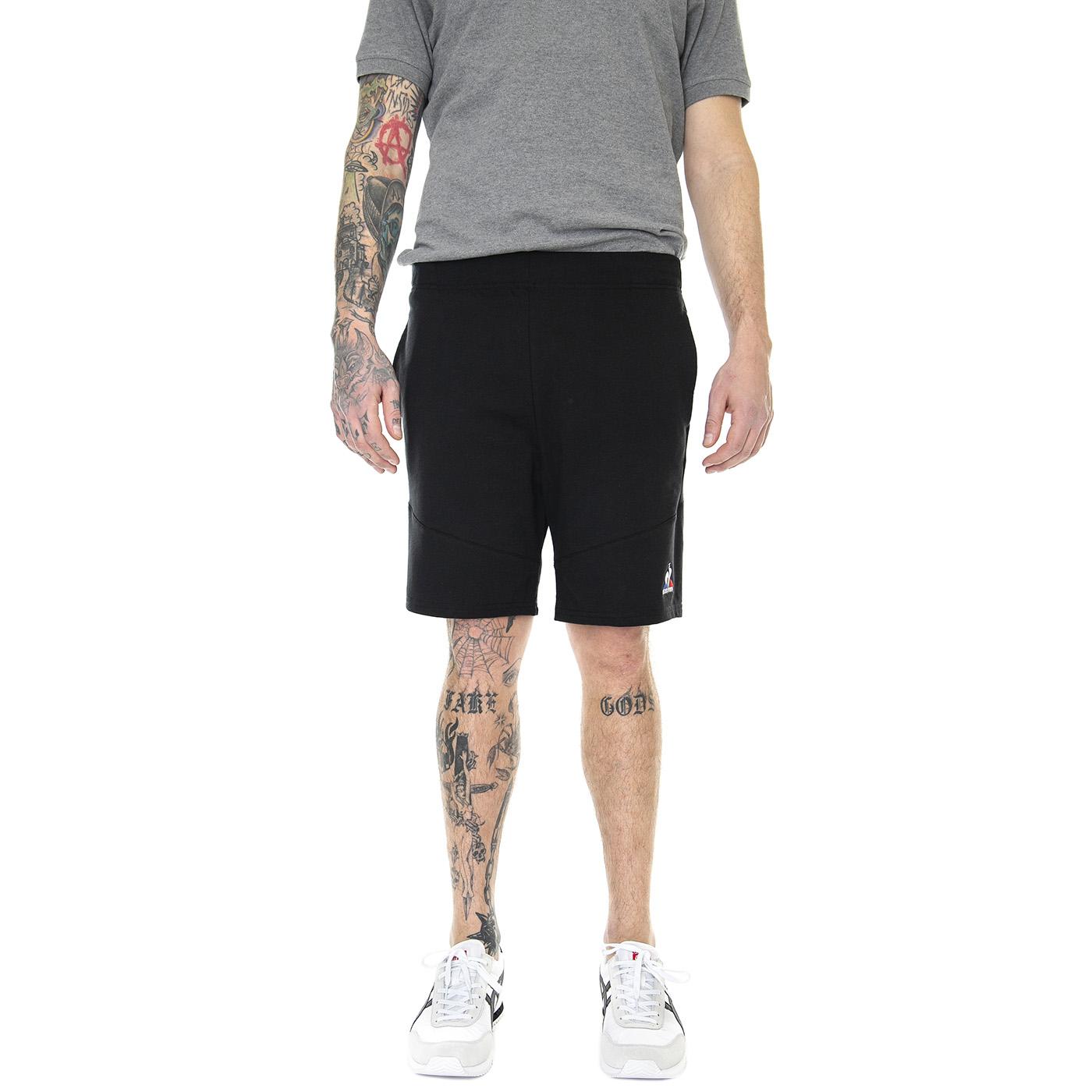 ESS Short Regular N°1 M Black - Bermuda Uomo Neri 2310355-black  LE COQ SPORTIF 