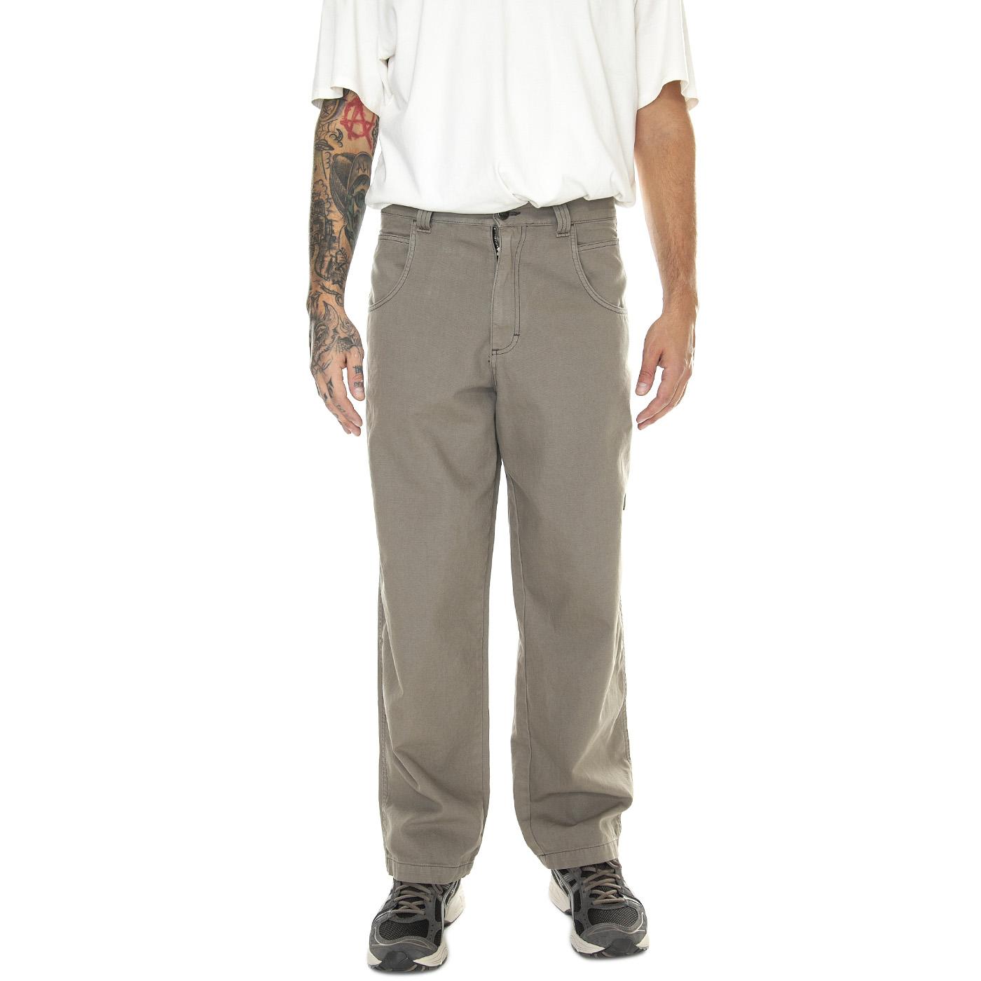 Pantalone Lungo Grigio Ricamo Grigio CNVS-00C  BLUESKIN 