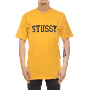 CRACKED TEE MUSTARD 1904008-MUSTARD  STUSSY 