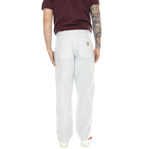 Single Knee Pant Sonic Silver /garment dyed - Pantaloni Uomo Grigi I031499.1YEGD  CARHARTT WIP 