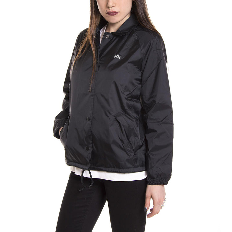 NEW TIMES COACHES JACKET WO S BLACK 225000002-BLK  OBEY 