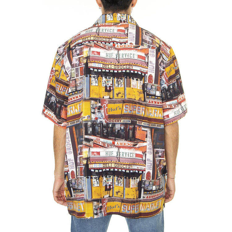Corner Store S/S Resort Shirt Multi - Camicia Maniche Corte Uomo Multicolore BU00175-MULTI  HUF 