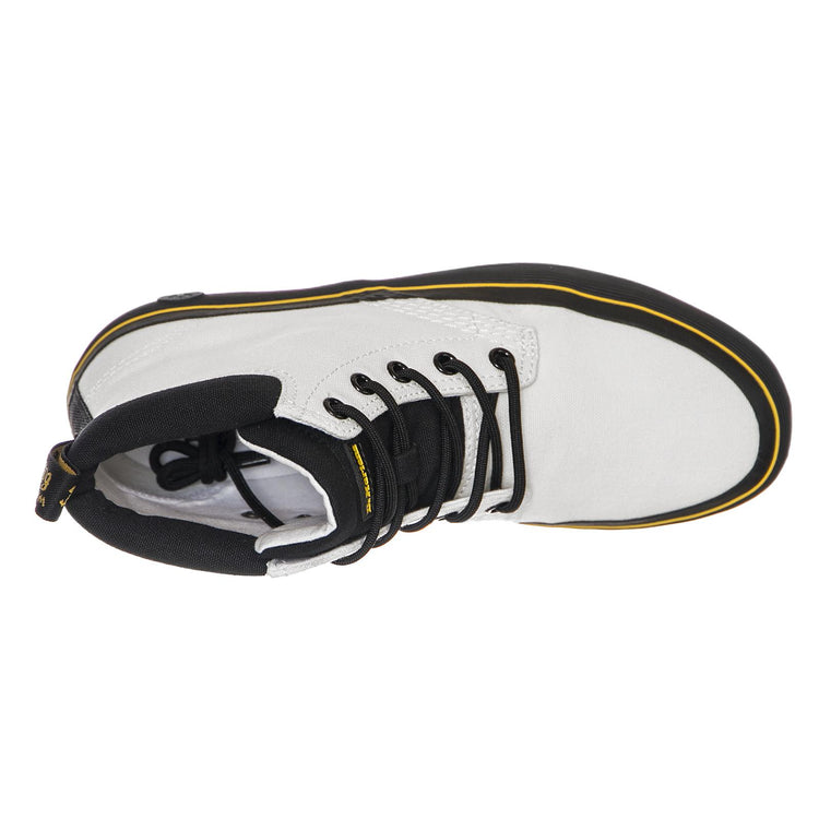 Womens Allana White / Black Canvas Shoes DMSALLWHCV22307101  DR.MARTENS 