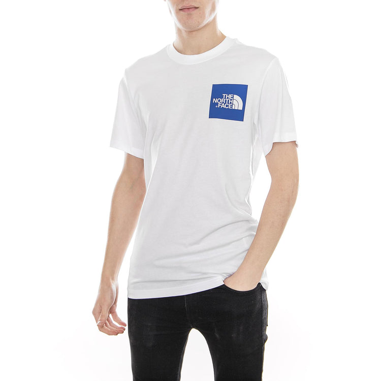 S/S FINE TEE TNF White / Turkish Sea T0CEQ52GQ  THE NORTH FACE 