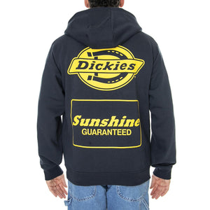 NYS Double Logo Hoodie Dark Navy - Felpa con Cappuccio Uomo Blu DK0A4Y47DNX1  DICKIES 