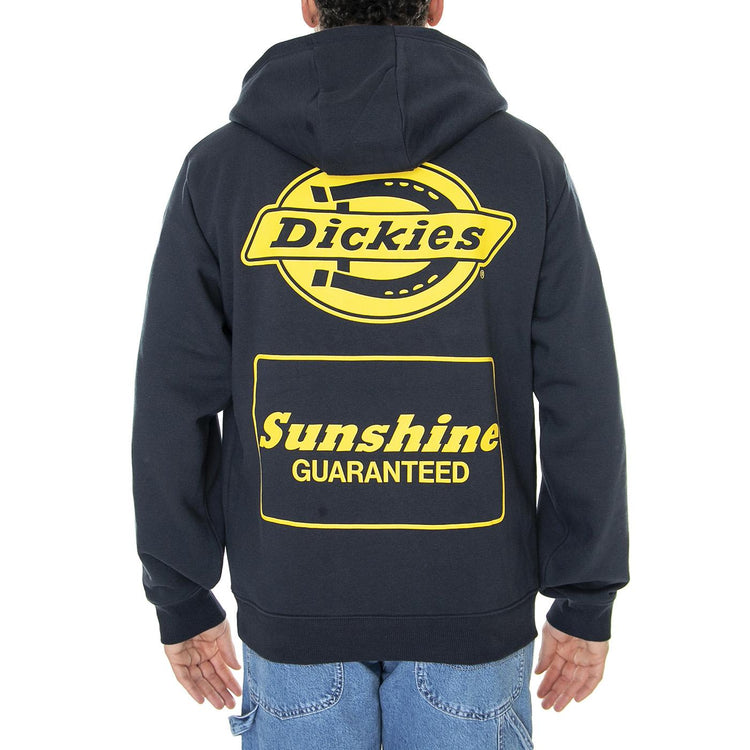 NYS Double Logo Hoodie Dark Navy - Felpa con Cappuccio Uomo Blu DK0A4Y47DNX1  DICKIES 