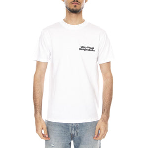 OBEY VISUAL DESIGN STUDIO TEE - Maglietta Girocollo Uomo Bianca 165264305 WHT OBEY 