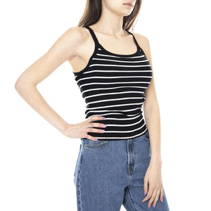 Wm Samantha Tank Top - Black / White - Canotta Donna Bianca / Nera 02996-BKWHT . BRIXTON 