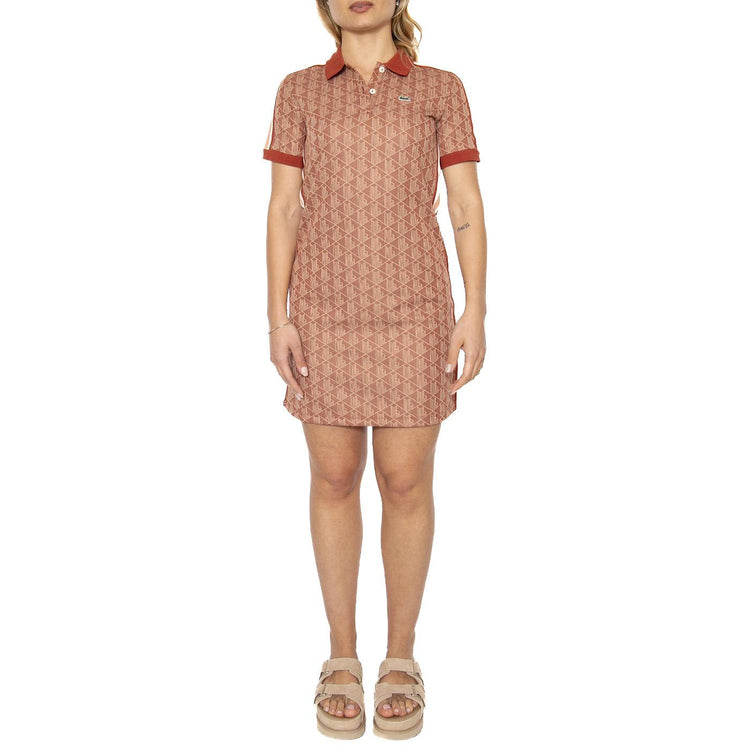 Abitino GTI Brown Dress - Abito Donna Marrone EF2655-GTI  LACOSTE 