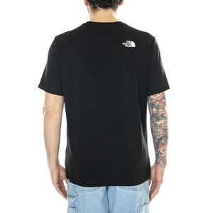 M S/S Simple Dome Tee Black - Maglietta Girocollo Uomo Nera NF0A87NGJK31  THE NORTH FACE 