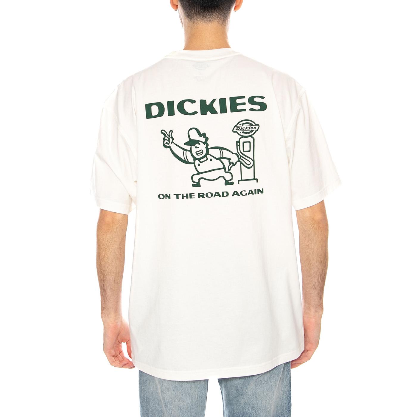 Burns Tee SS Egret - Maglietta Girocollo Uomo Bianca DK0A87QIC481 . DICKIES 