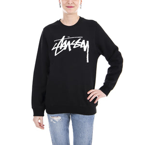 OLD STOCK CREW BLACK 2911093-BLACK  STUSSY 
