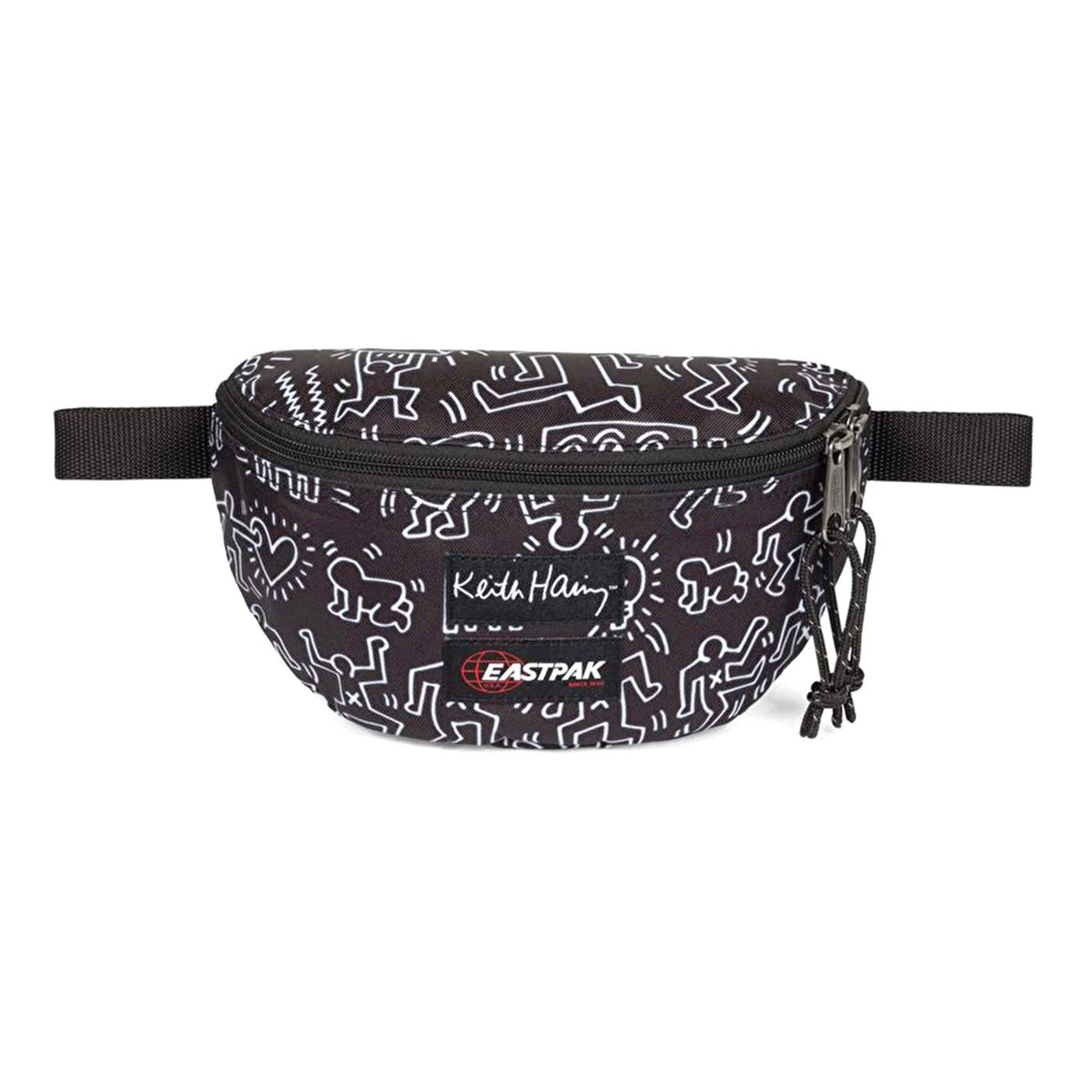 SPRINGER KEITHHARINGBLACK - Marsupio Nero Collaborazione con Keith Haring EK000074 6Z21 EASTPAK 