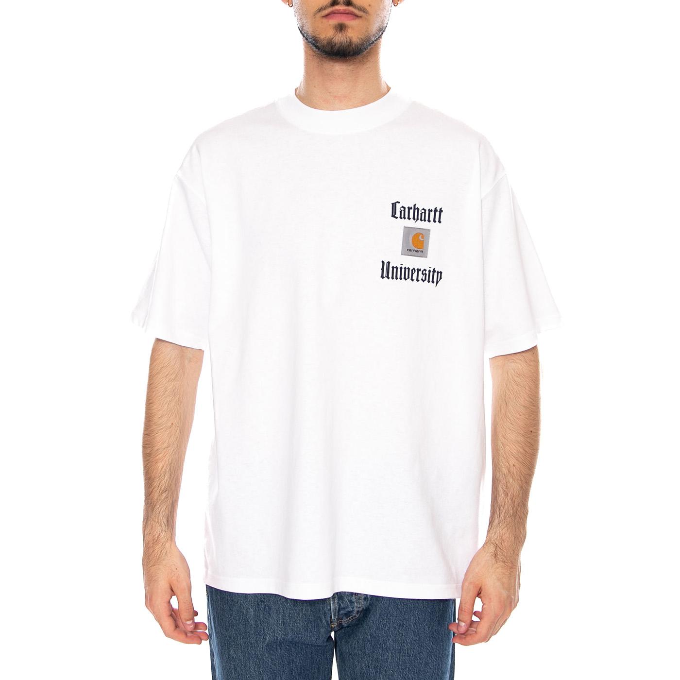 S/S SCHOOLING HEART T-SHIRT WHITE - Maglietta Girocollo Uomo Bianca I035455.02XX . CARHARTT WIP 