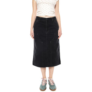 W' Double Knee Skirt Denim - Gonna Longuette Donna Blu I035880_89_06 . CARHARTT WIP 