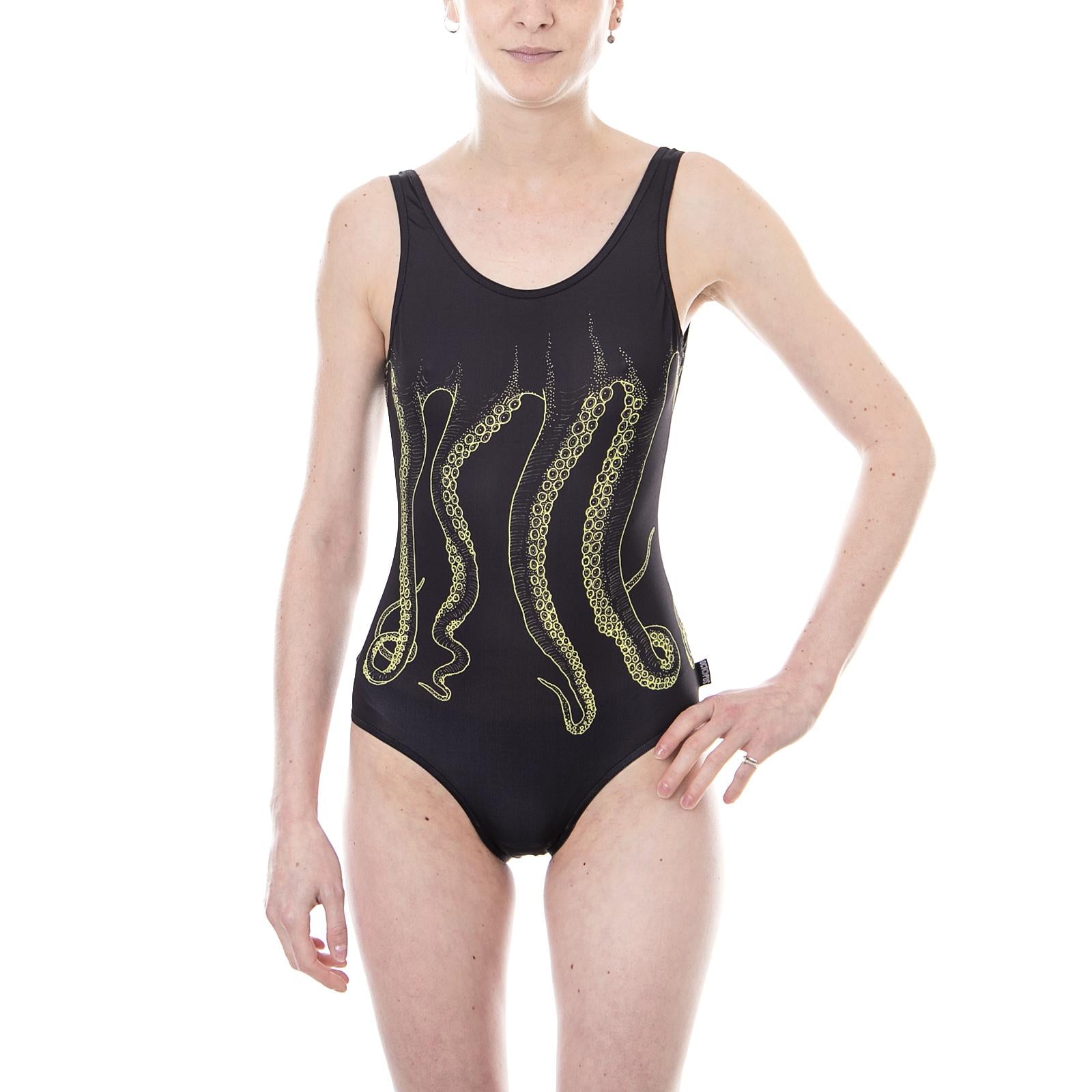 W-OCTOPUS OUTLINE SWIMSUIT YELLOWBLCK 18SOSU03W-YELLOWBLCK  OCTOPUS 